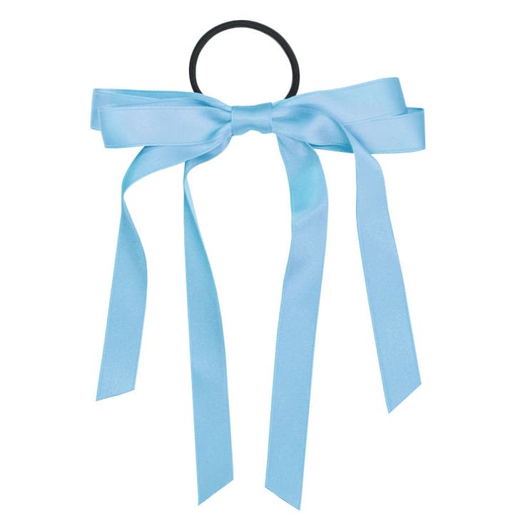 １７．スカイブルー | ヘアゴム ロングリボン ヘアポニー | terracotta