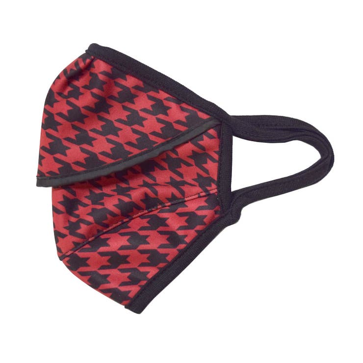 ６．千鳥レッド | マスク 裏起毛 あったか | terracotta