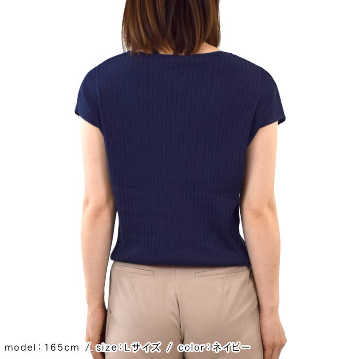 ニット レディース 半袖 | terracotta | 詳細画像10 