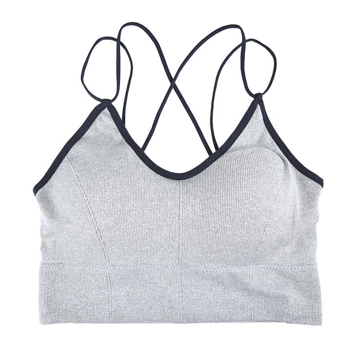 ２．グレー | ブラトップ リブ テレコ | terracotta