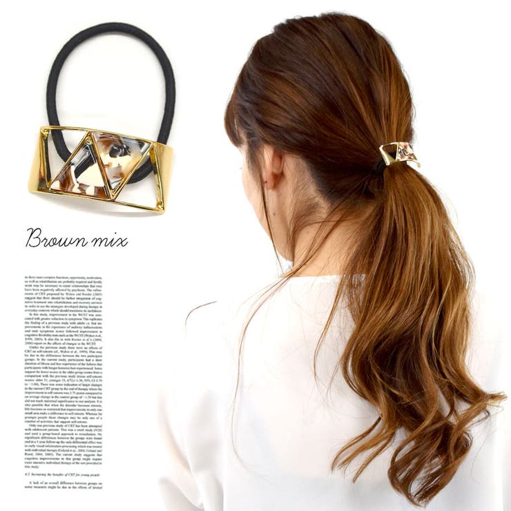 ヘアゴム ヘアカフス アセテート | terracotta | 詳細画像6 