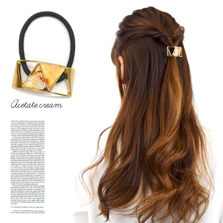 ヘアゴム ヘアカフス アセテート | terracotta | 詳細画像8 