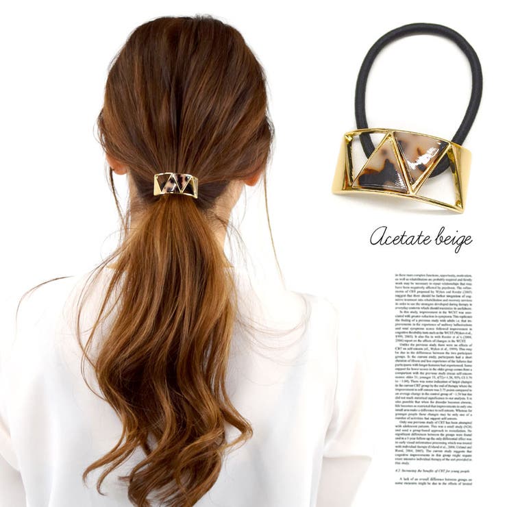 ヘアゴム ヘアカフス アセテート | terracotta | 詳細画像9 
