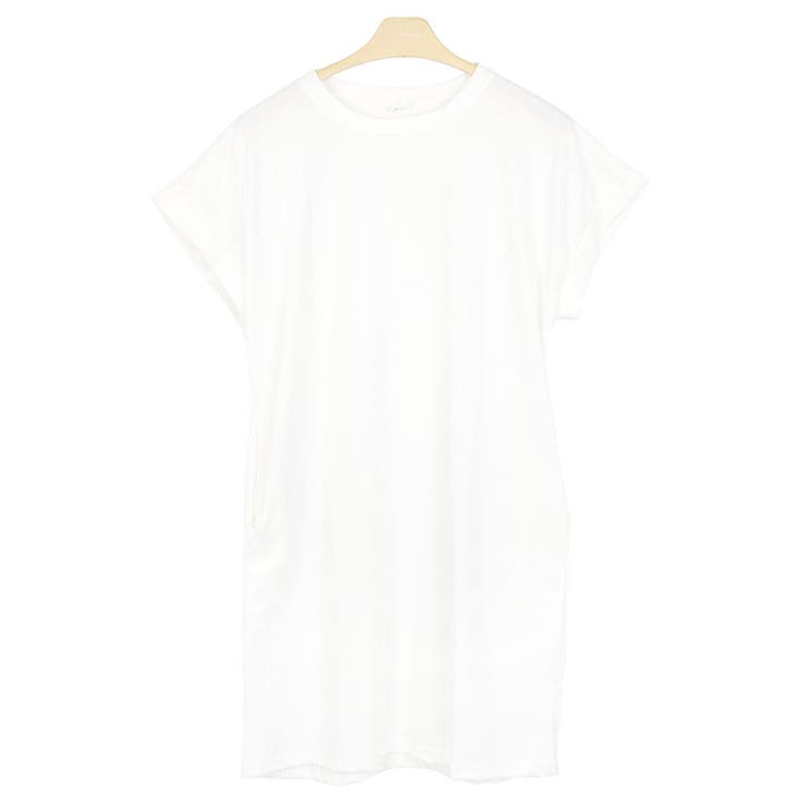 １．ホワイト | Tシャツ カットソー ロング丈 | terracotta