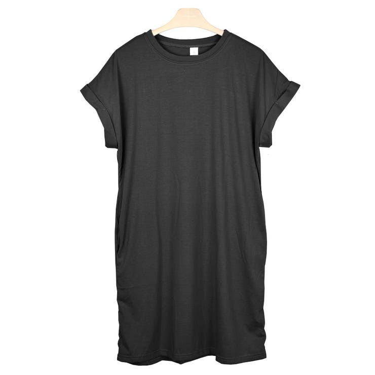 ３．ブラック | Tシャツ カットソー ロング丈 | terracotta