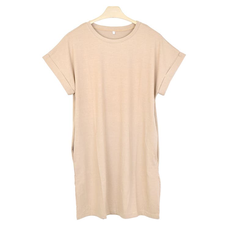 ４．ベージュ | Tシャツ カットソー ロング丈 | terracotta