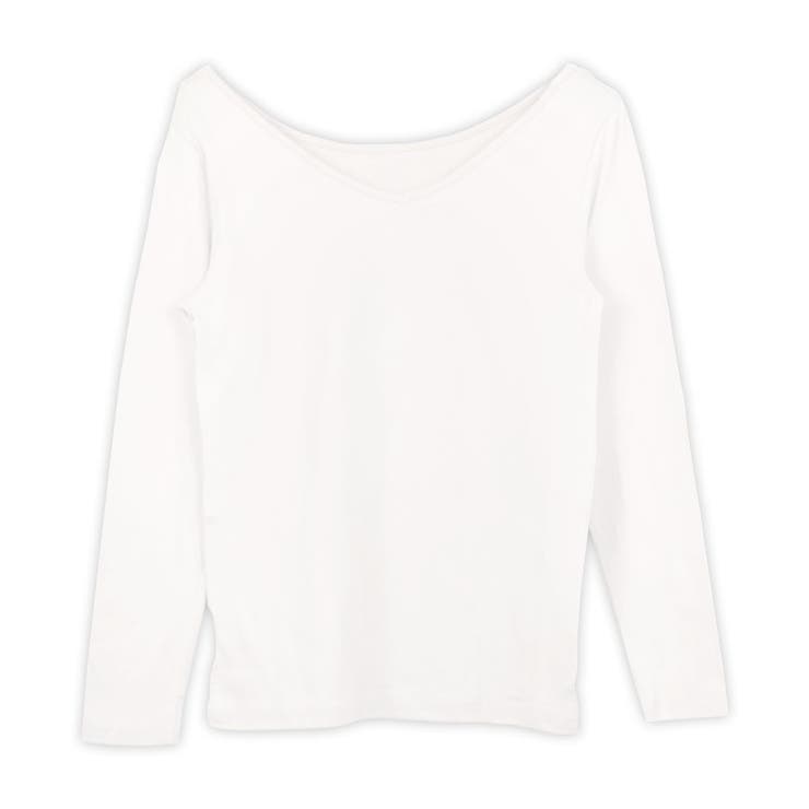 ２．オフホワイト | あったかインナー 長袖 裏起毛 | terracotta