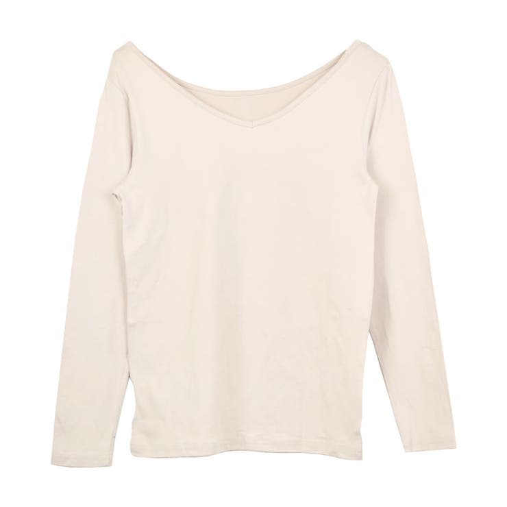 ８．ベージュ | あったかインナー 長袖 裏起毛 | terracotta