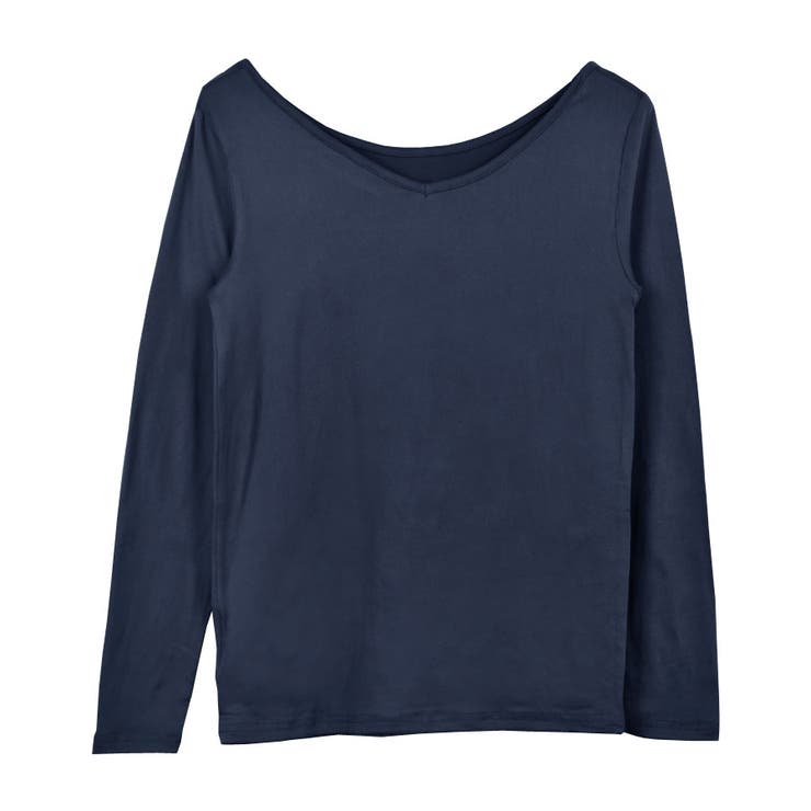 １０．ネイビー | あったかインナー 長袖 裏起毛 | terracotta