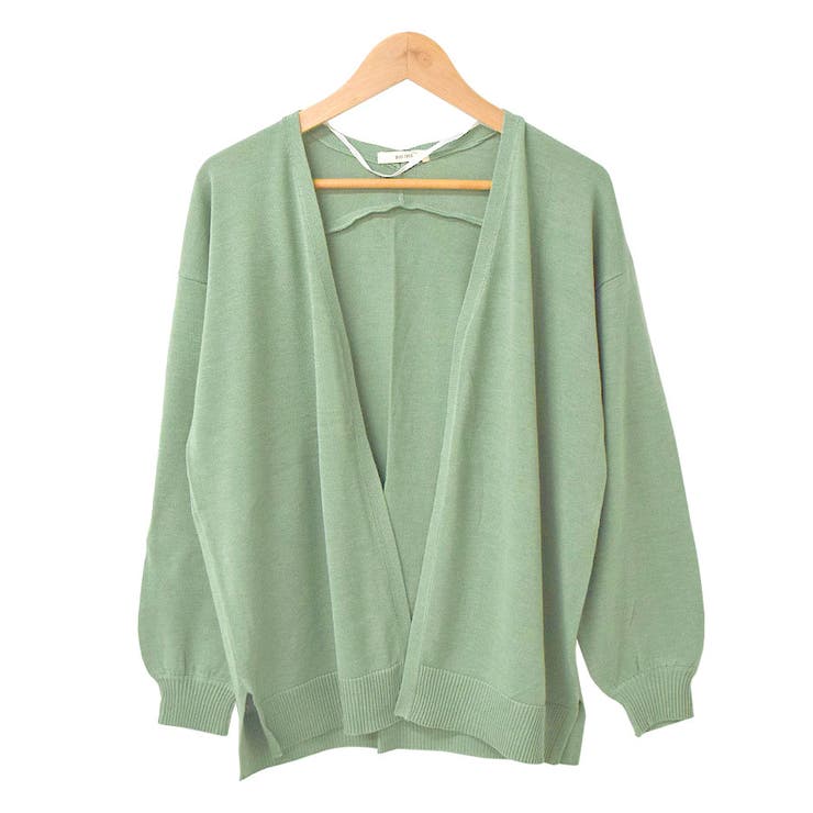 ４．グリーン | カーディガン トッパー ニットカーデ | terracotta