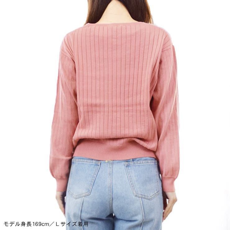 ニット ワイドリブ トップス | terracotta | 詳細画像9 