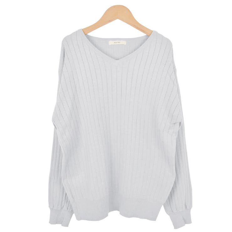 ５．アイスグレー | ニット ワイドリブ トップス | terracotta