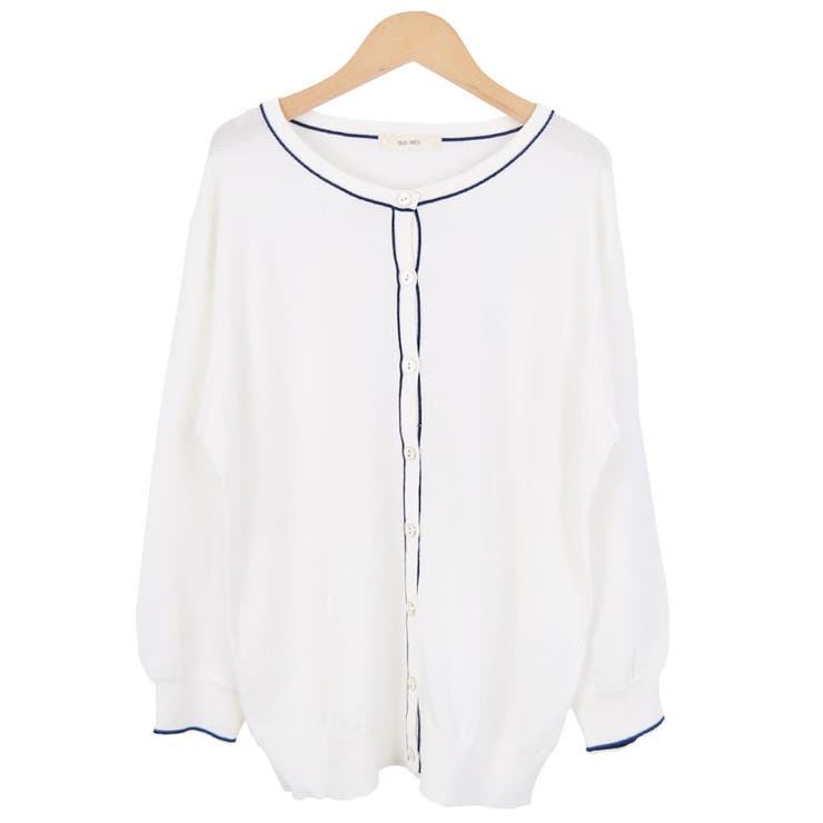 １．オフホワイト | カーディガン ニットカーデ 七分袖 | terracotta