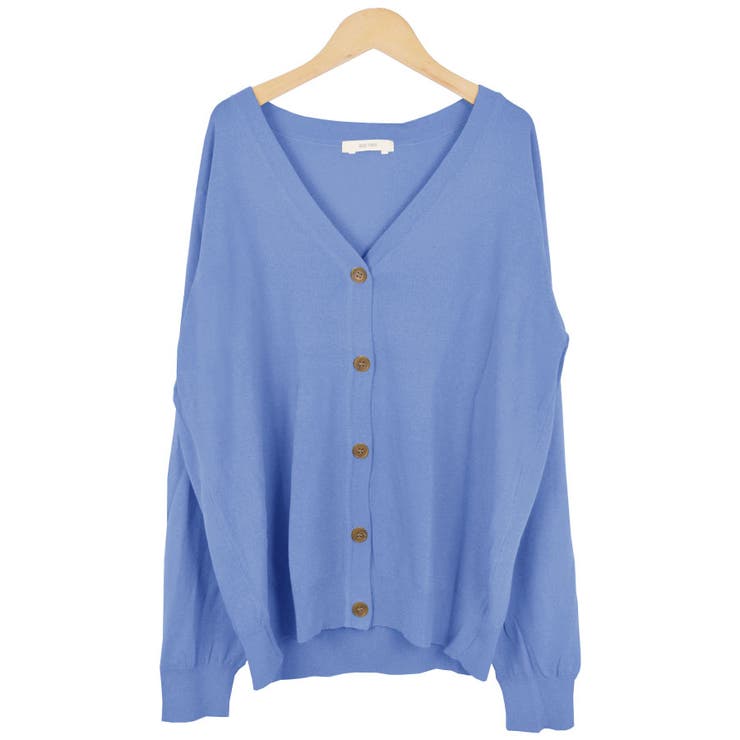 １．10分袖×ライトブルー | カーディガン ニット レディース | terracotta