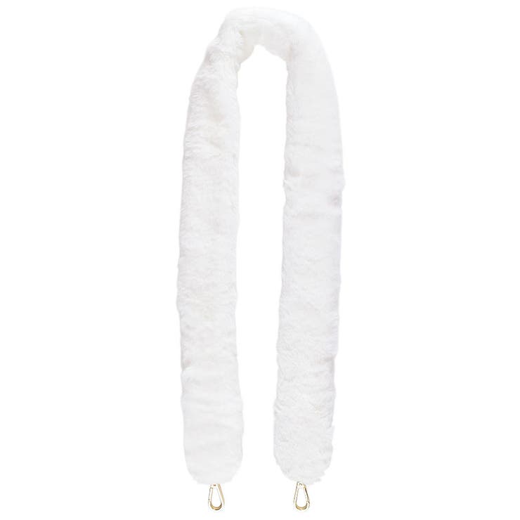 ２．ホワイト | ファー ショルダーベルト ショルダーストラップ | terracotta