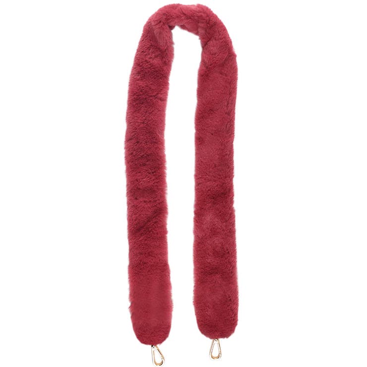４．レッド | ファー ショルダーベルト ショルダーストラップ | terracotta