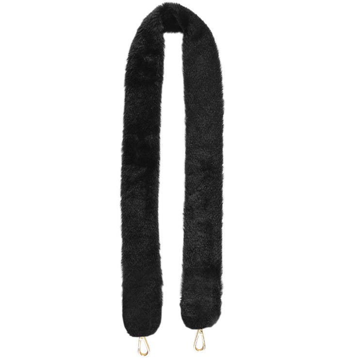 ６．ブラック | ファー ショルダーベルト ショルダーストラップ | terracotta