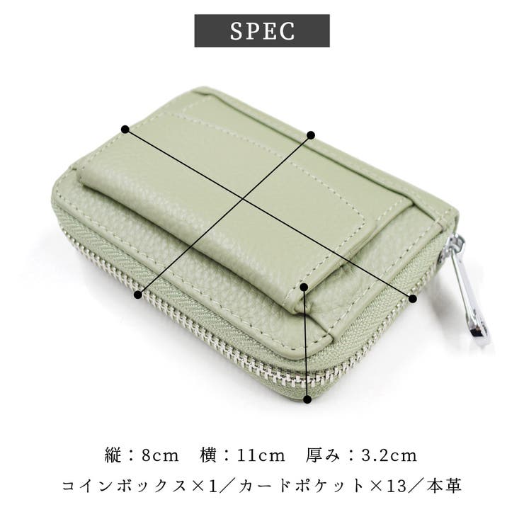 小銭入れ付き カードケース じゃばら型 | terracotta | 詳細画像10 