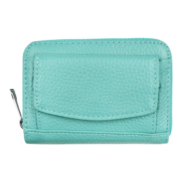 ９．ターコイズ | 小銭入れ付き カードケース じゃばら型 | terracotta