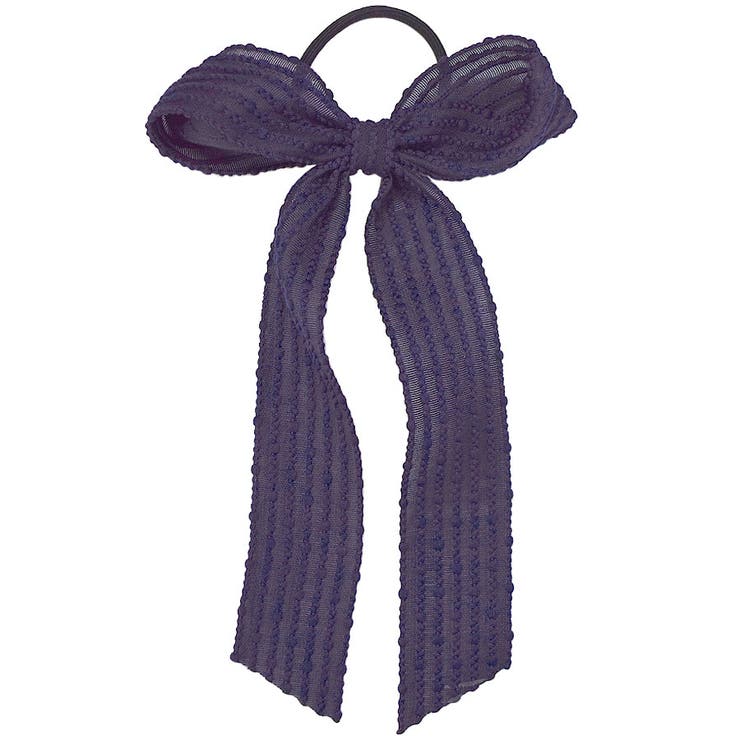 ３．パープル | BIG リボン ヘアポニー | terracotta