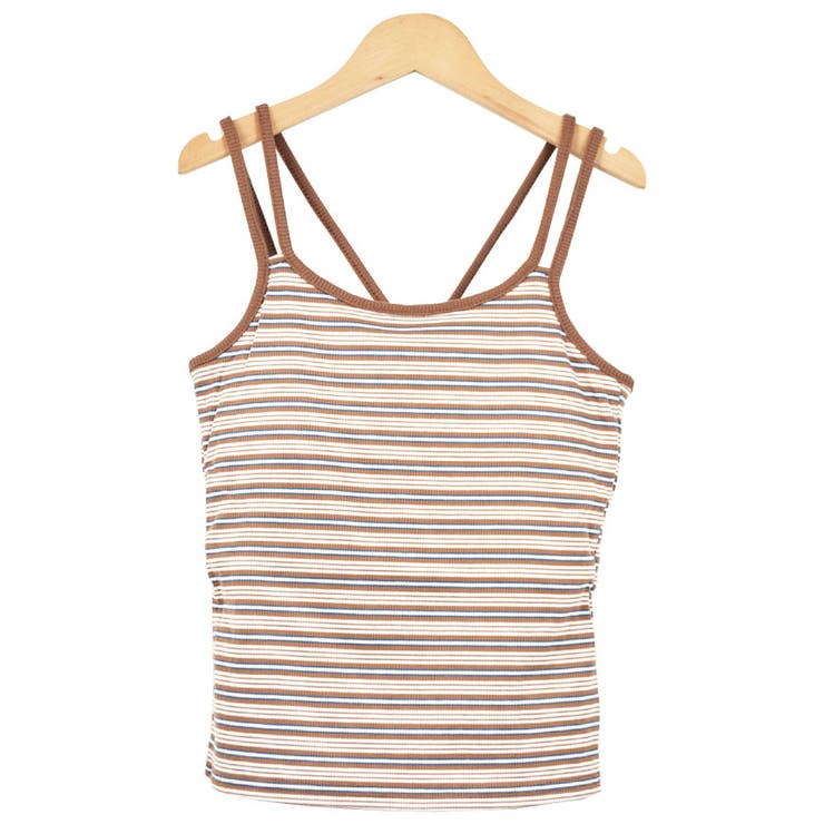 ３．ブラウン | キャミソール カップ付き レディース | terracotta