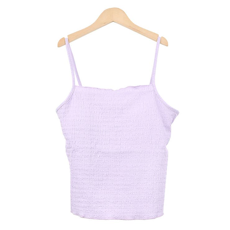 １１．シャーリング×パープル | カップ付き キャミソール インナー | terracotta