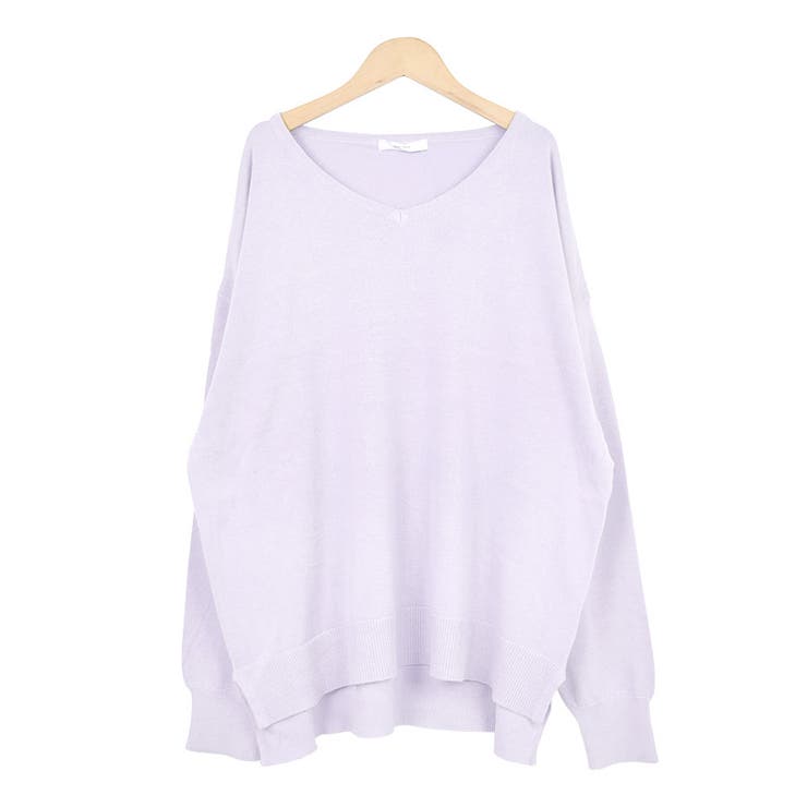 ３．ラベンダー | ニット ニットソー Vネック | terracotta