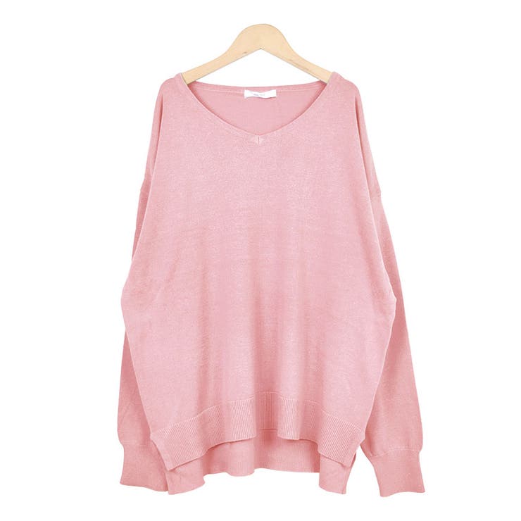 ４．ピンク | ニット ニットソー Vネック | terracotta