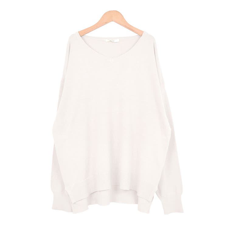 ５．アイボリー | ニット ニットソー Vネック | terracotta