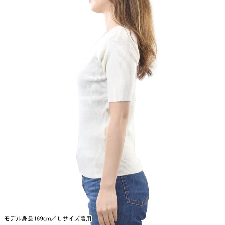 リブニット ニットソー タイト | terracotta | 詳細画像9 