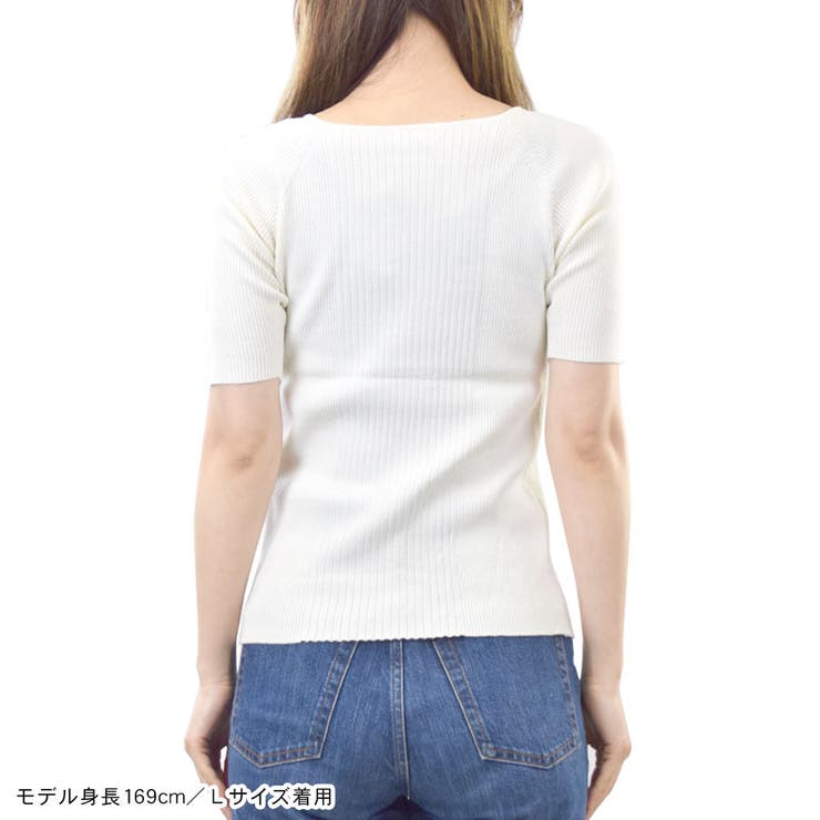 リブニット ニットソー タイト | terracotta | 詳細画像10 