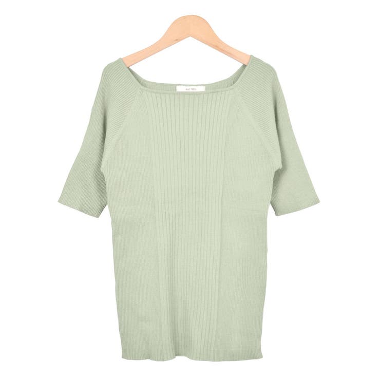 １．ライトカーキ | リブニット ニットソー タイト | terracotta