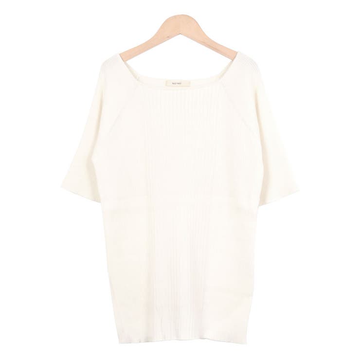 ２．アイボリー | リブニット ニットソー タイト | terracotta