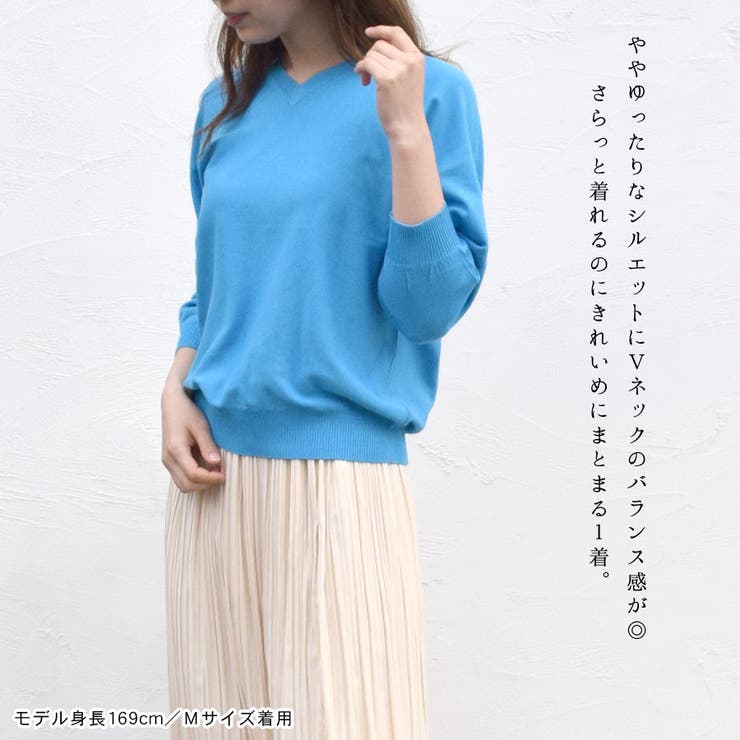 ニット Vネック ニットソー | terracotta | 詳細画像3 