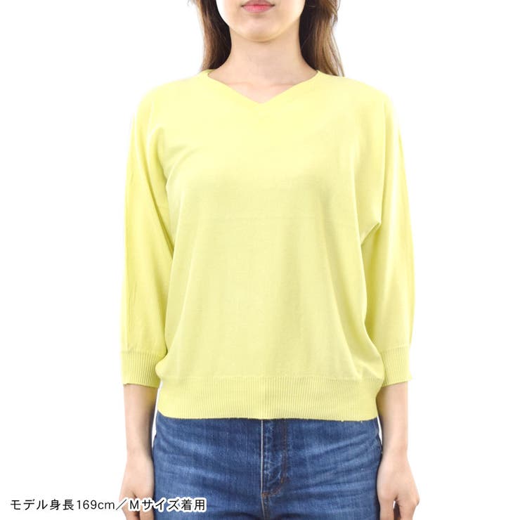 ニット Vネック ニットソー | terracotta | 詳細画像8 