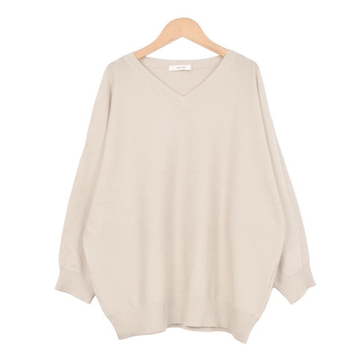 ４．ベージュ | ニット Vネック ニットソー | terracotta