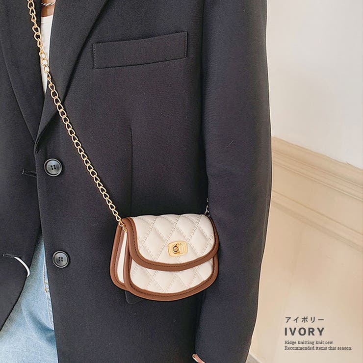 ミニポシェット キルティング チェーンバッグ | terracotta | 詳細画像6 