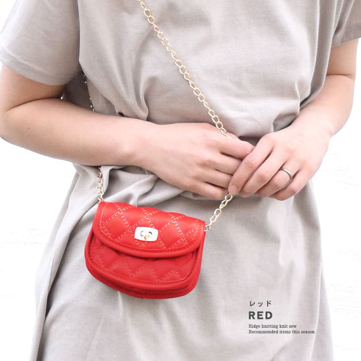 ミニポシェット キルティング チェーンバッグ | terracotta | 詳細画像10 