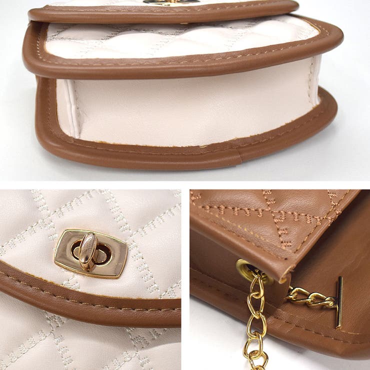 ミニポシェット キルティング チェーンバッグ | terracotta | 詳細画像12 