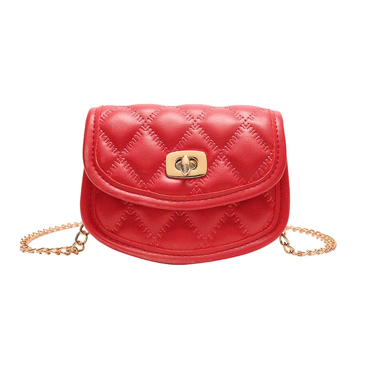 ２．レッド | ミニポシェット キルティング チェーンバッグ | terracotta
