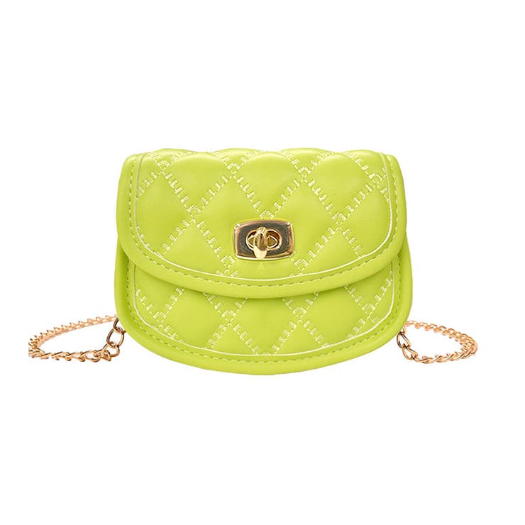 ３．キミドリ | ミニポシェット キルティング チェーンバッグ | terracotta