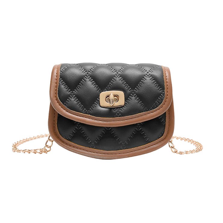 ４．ブラック | ミニポシェット キルティング チェーンバッグ | terracotta