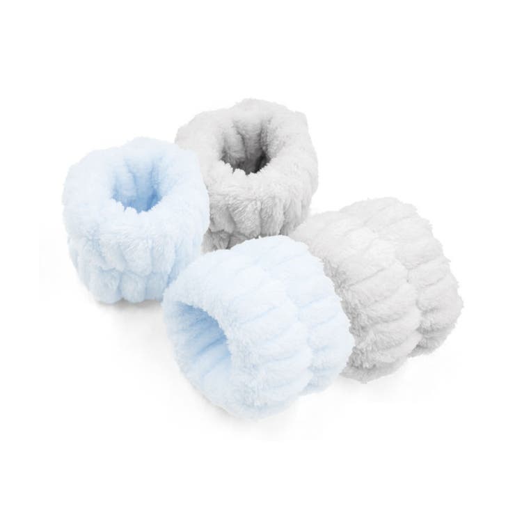 １．ブルー×グレー | 吸水リストバンド 2ペアセット 2個セット | terracotta