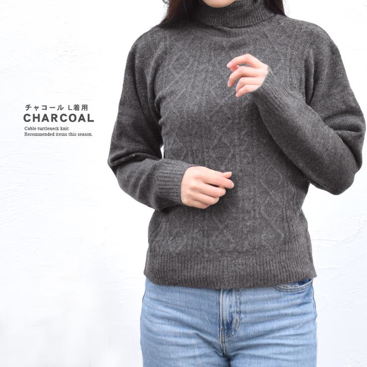 ニット タートルネック セーター | terracotta | 詳細画像14 