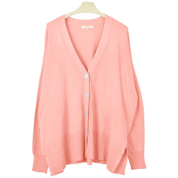 １．サーモンピンク | カーディガン ニット レディース | terracotta