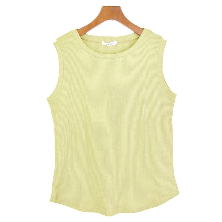 ８．ピスタチオ | タンクトップ リブ地 ノースリーブ | terracotta