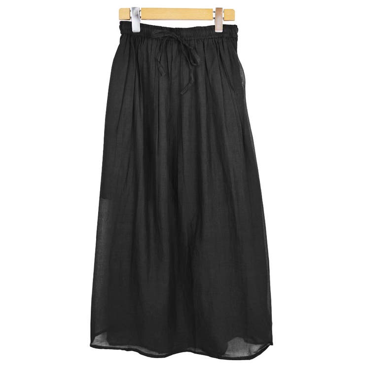 １．ブラック | スカート ロング丈 ウエストゴム | terracotta