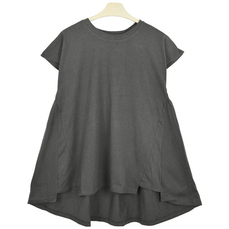 ３．チャコール | Tシャツ カットソー ペプラム | terracotta