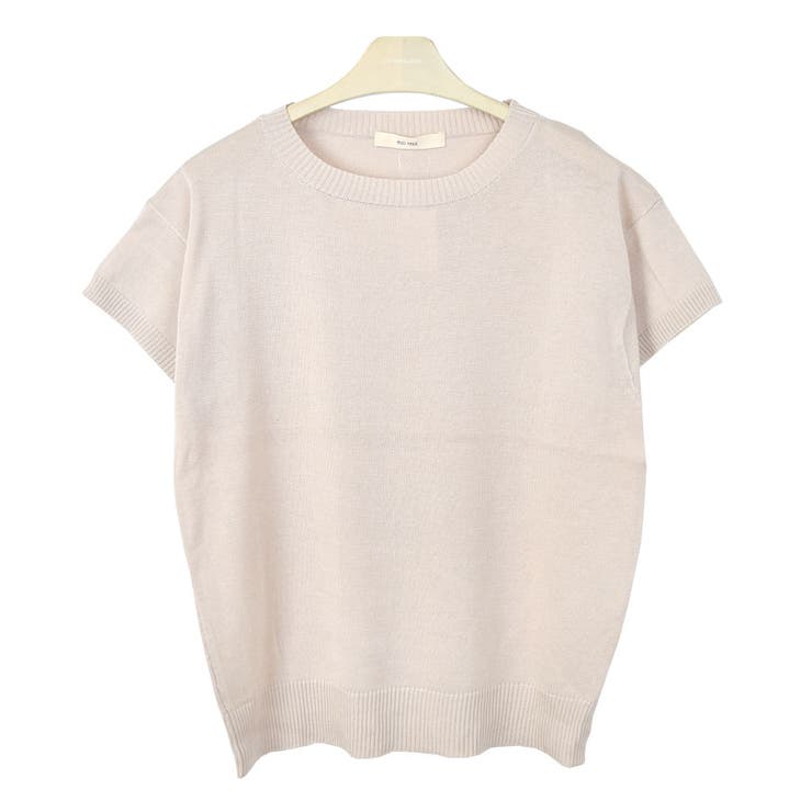 ２．ライトベージュ | サマーニット ニットカットソー 半袖 | terracotta