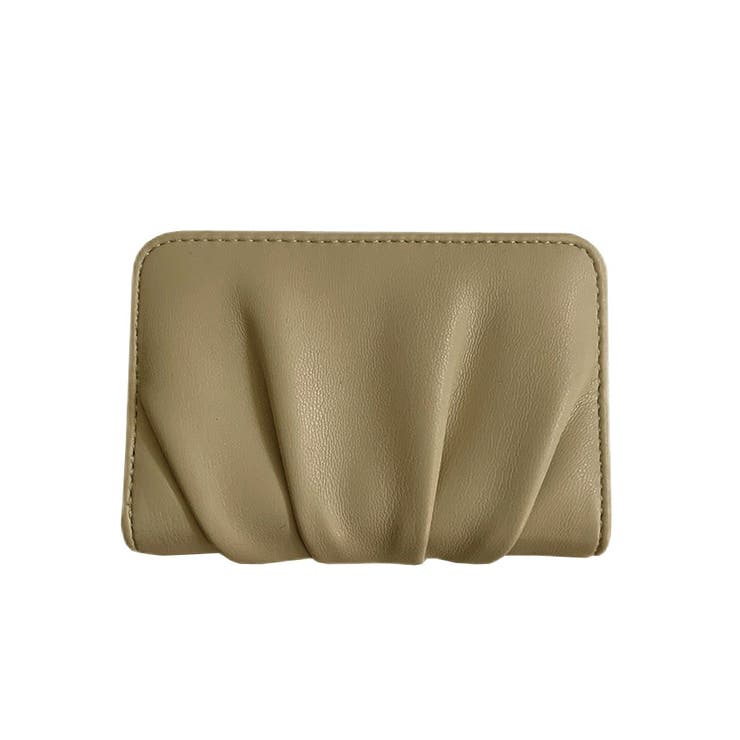 ４．カーキ | カードケース 春 ギャザー入り | terracotta